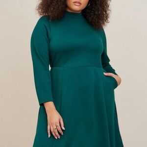 Torrid Mini Studio Mock Neck Dress